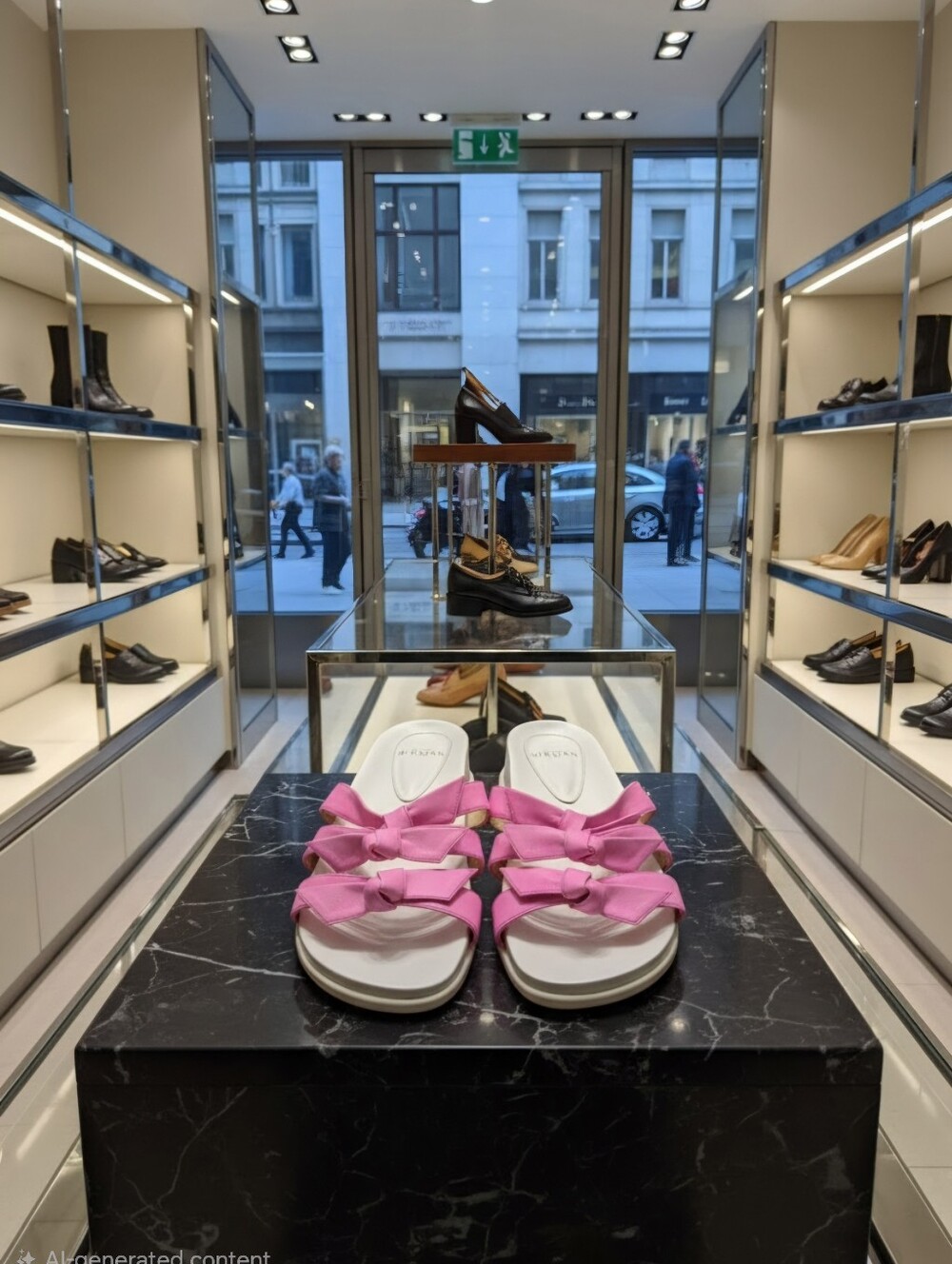 Alexandre Birman Lolita Leather Bow Slide Sandals Women's EU size 39 Pink $395